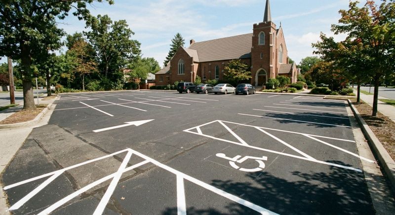 Church Parking Lot Striping in Palm Springs, CA