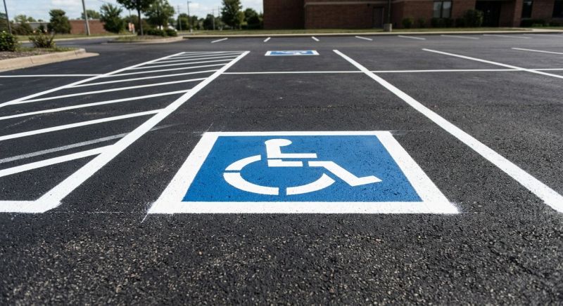Parking Space Marking in Acworth, GA