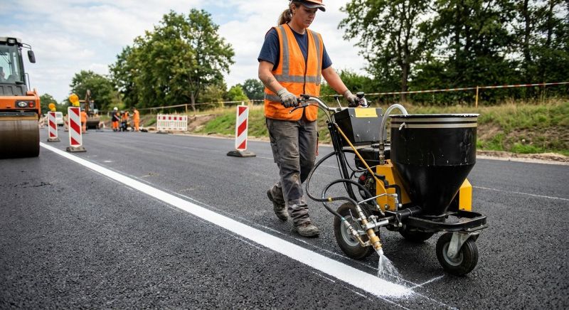 Asphalt Painting in Gwinnett County, GA