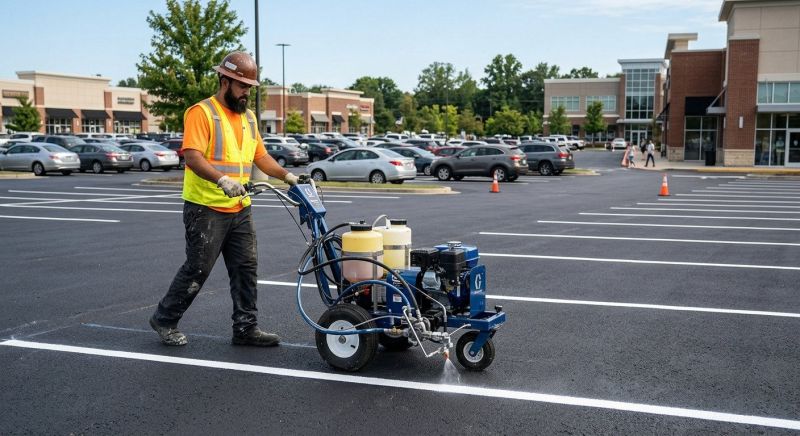 Asphalt Striping in Savannah, GA