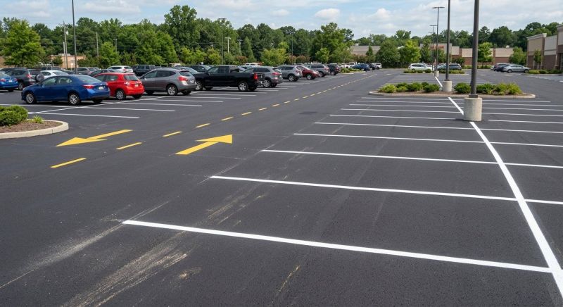 Concrete Parking Lot Striping in Gwinnett County, GA