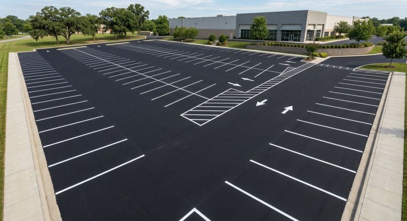 Concrete Parking Lot Striping in Los Angeles, CA